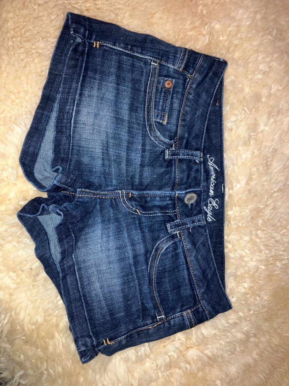American Eagle Outfitters Navy Blue Denim short Shorts